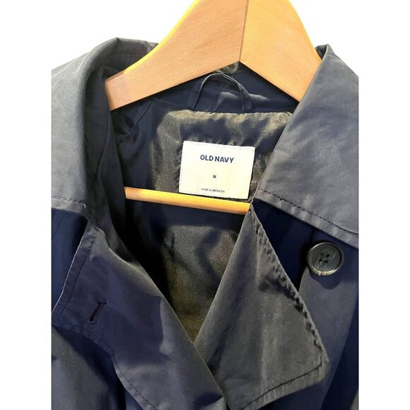 Old Navy Double Breasted Belted Trenchcoat M - Picture 7 of 12